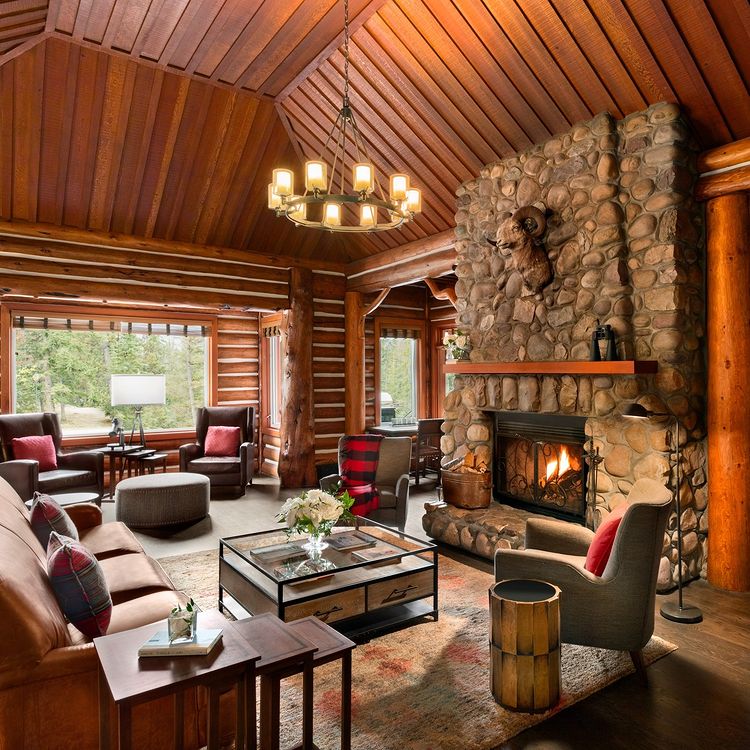 Cabin interior at Fairmont Jasper Park Lodge