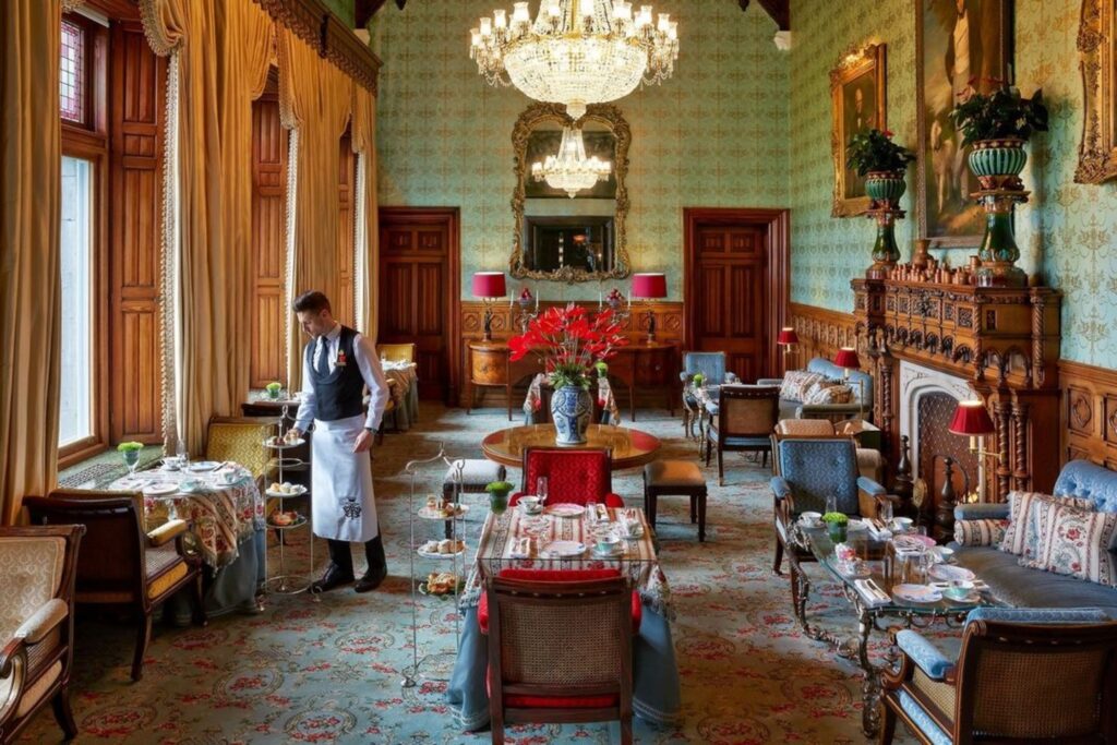 dining room at Ashford Castle