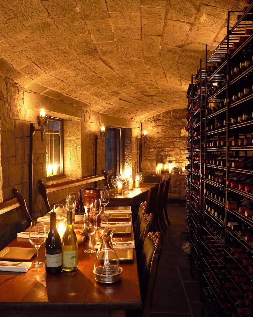 wine cellar at Ashford Castle