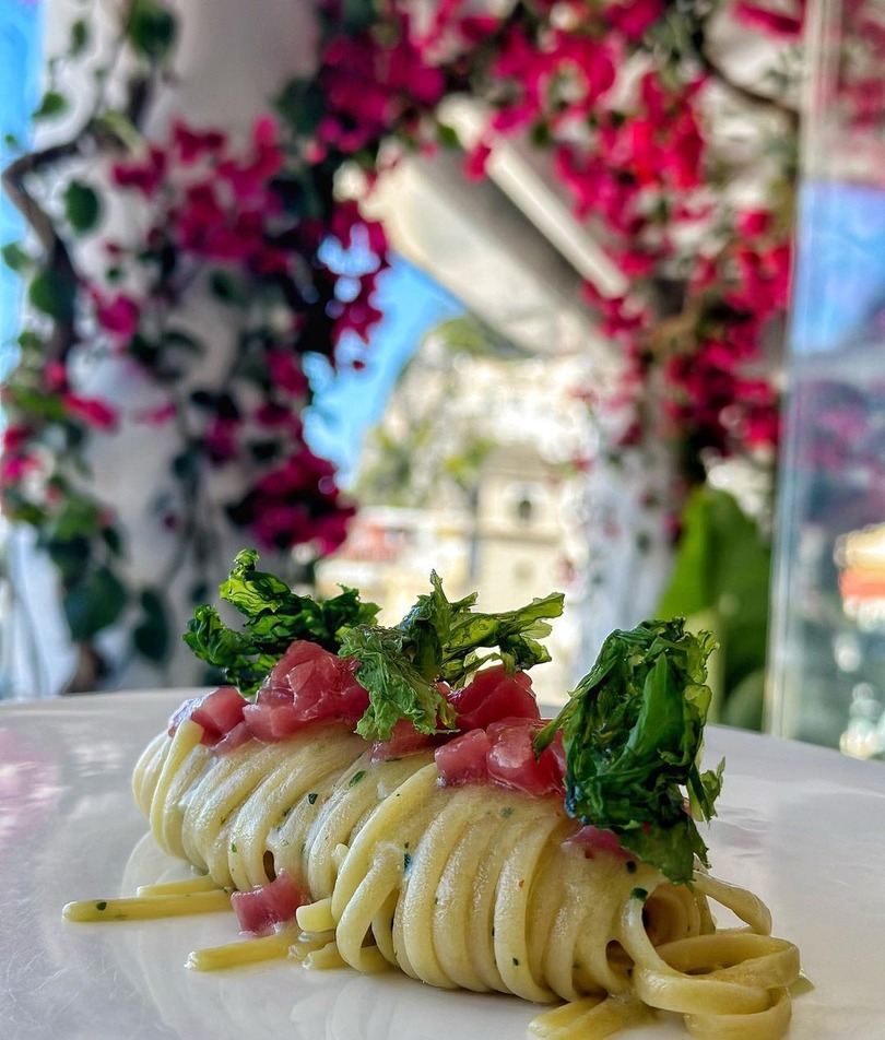 pasta dish at Mamma Restaurant Isle of Capri