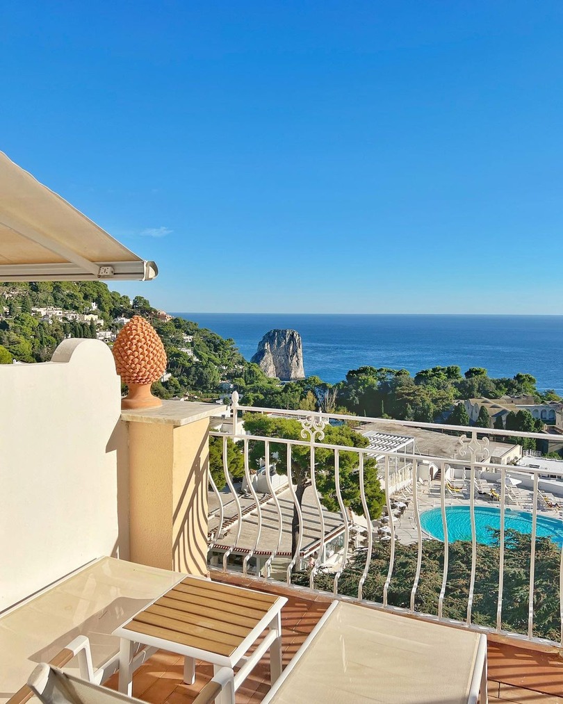 ocean view from Quisisana Hotel Capri 