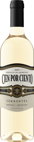 Cien por Ciento Torrontés 2021 wine bottle