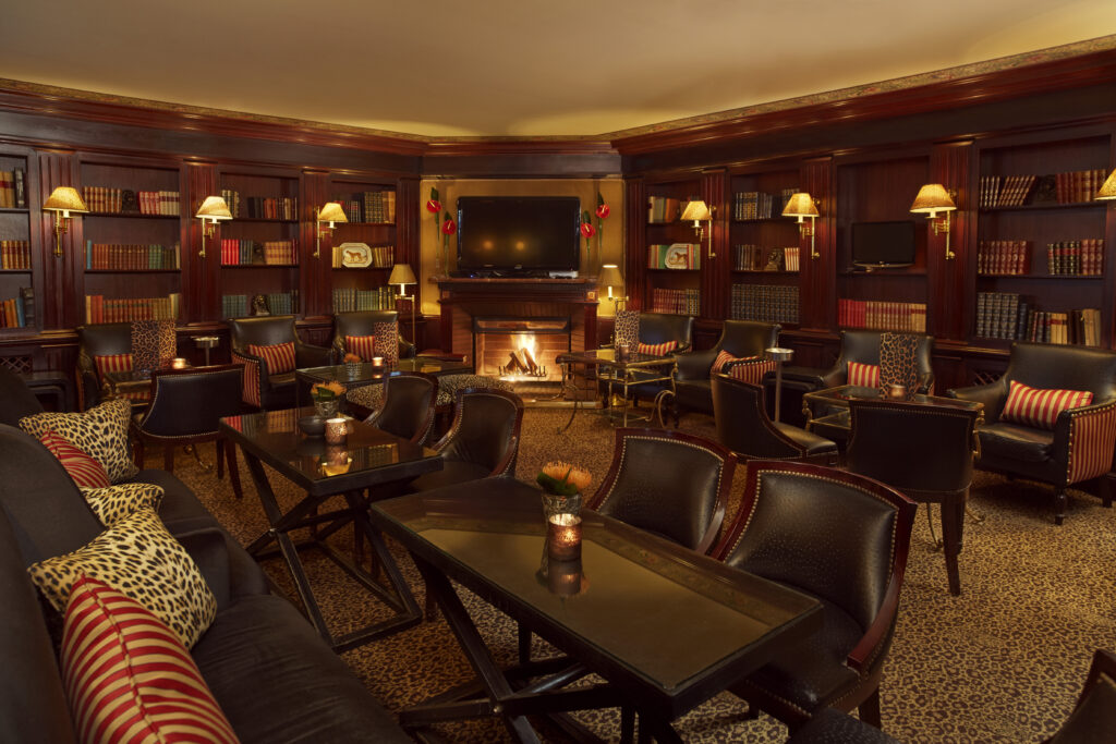 Cigar lounge at the Hotel D'Angleterre in Geneva