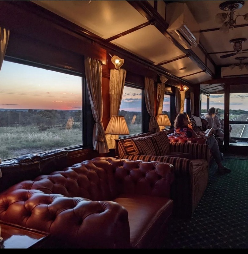 lounge carriage on the Rovos Rail, South Africa