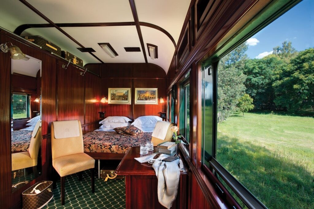 bedroom suite on the Rovos Rail, South Africa