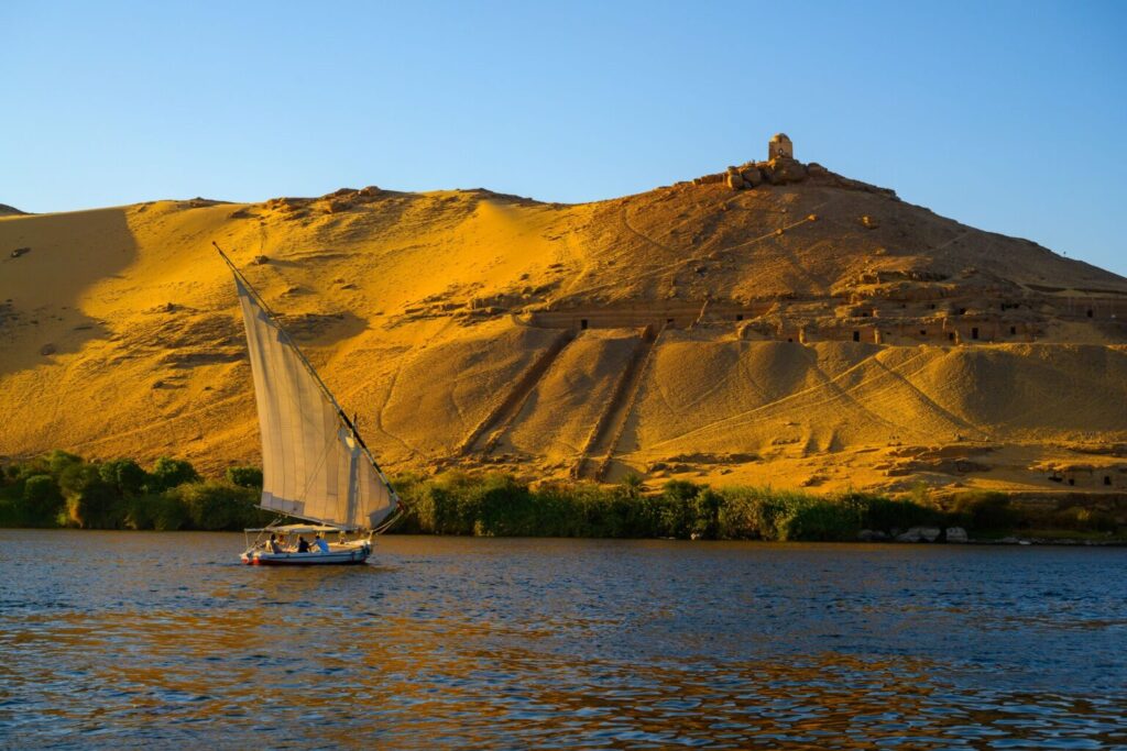 boats on Nile River Egypt